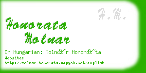 honorata molnar business card